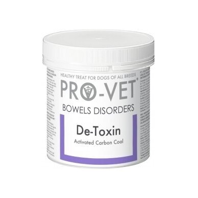 PRO-VET De-Toxin aktyvuotos anglies tabletės šunims