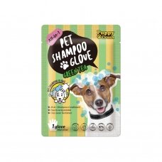 Puppy Crush Pet Shampoo Glove All-in-1 Green Tea pirštinė šampūnas šunims