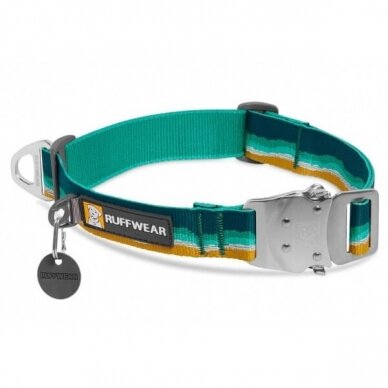 RUFFWEAR TOP ROPE™ COLLAR dog collar offers strength and style with our metal side-release Talon Buckle™ 3