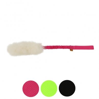 SHEEP TOY WITH BUNGEE HANDLE dog toy from natural sheepskin 1