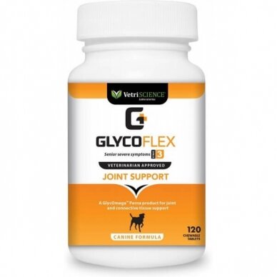 VetriScience® laboratories  GlycoFlex® 3 provides dogs with ultimate strength joint support