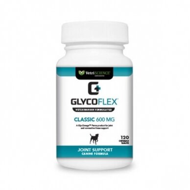 VETRISCIENCE® LABORATORIES’ GLYCOFLEX® CLASSIC 600 MG dog supplement that supports joint