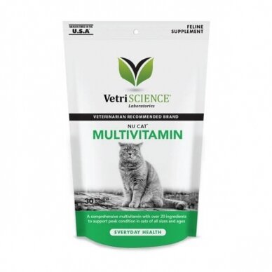 VETRISCIENCE® LABORATORIES NU CAT™ MULTIVITAMIN  all-in-one multivitamin for cats