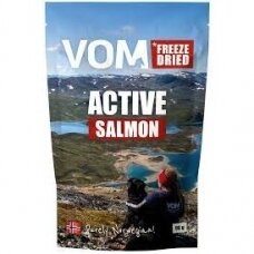 VOM FREEZE DRIED Active Salmon sausai užšaldytas maistas šunims