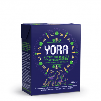 Yora Pâté Apple & Parsnip wet dog food with INSECTS